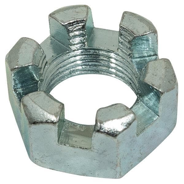 Replacement slotted nut for EZGO golf carts, fits models from 1976 and newer.