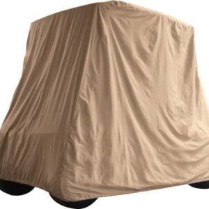 Durable universal fit storage cover for carts, protects from dust and weather. Perfect for outdoor a.