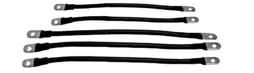 Yamaha G14-G16 36V battery cable set for golf carts, 4-gauge wiring.