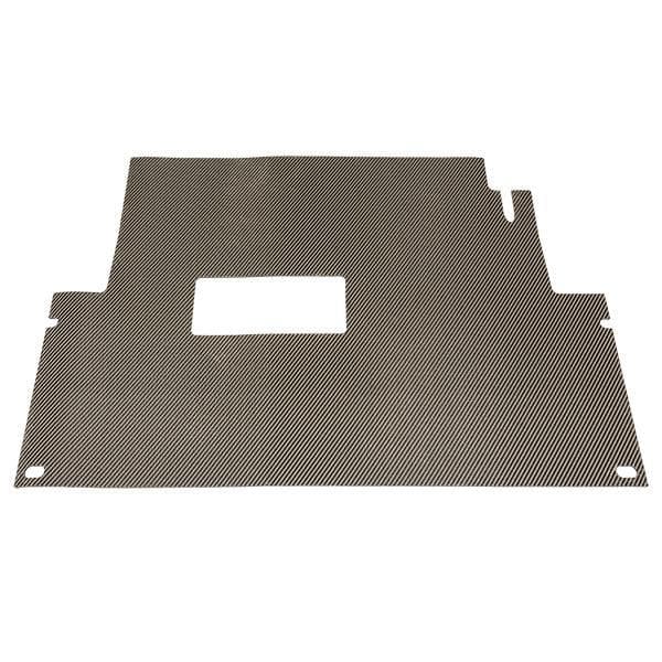 Premium Carbon Black Lithium Floor Mat for Club Car golf carts.