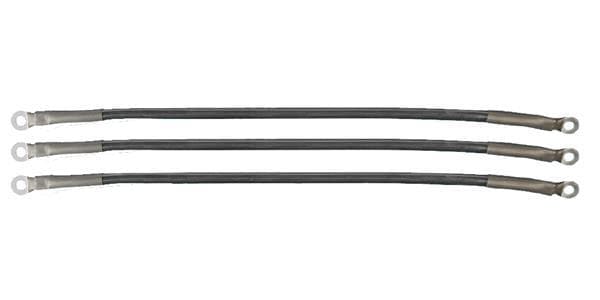 Heavy-duty 6 gauge battery cables for 12-volt Club Car Precedent golf carts.