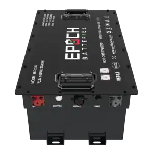Alternative view of 70.4V (72V) 105ah Lithium LiFePO4 Golf Cart Battery - Complete Kit