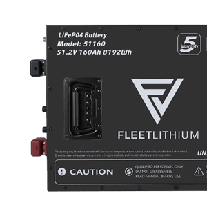 High-capacity 51V 160Ah lithium battery for fleet electric carts and vehicles.