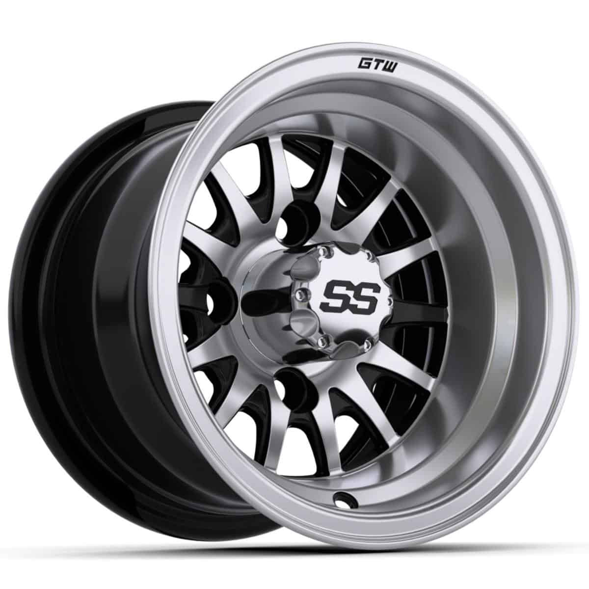 High-performance 10-inch GTW® Medusa wheel featuring a sleek black finish and machined accents.