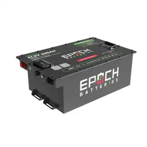 High-capacity Epoch 48V 230Ah LiFePO4 golf cart battery for reliable electric vehicle power.