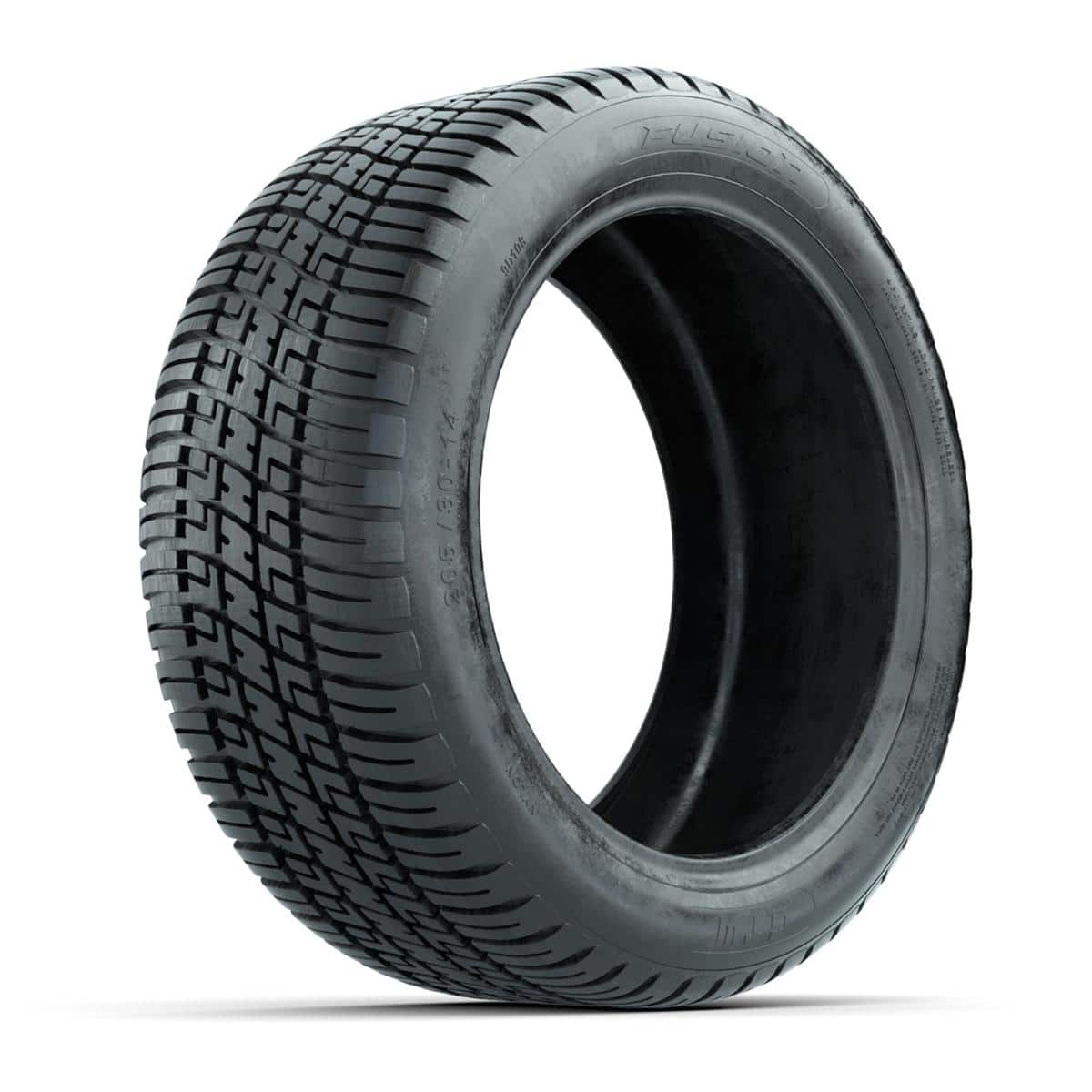 High-performance 205/30-14 GTW® Fusion street tire for racing and street use.