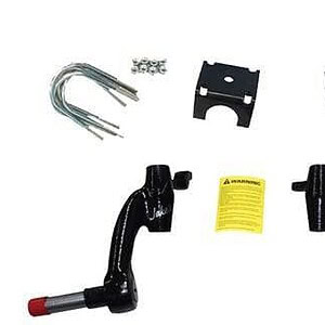 EZGO TXT gas golf cart lift kit with spindles and hardware for 2001-09 models.