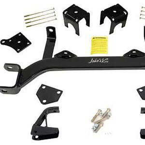 EZGO Medalist-TXT lift kit for 1994-01.5 electric golf carts with Jake’s 5-inch axle lift.