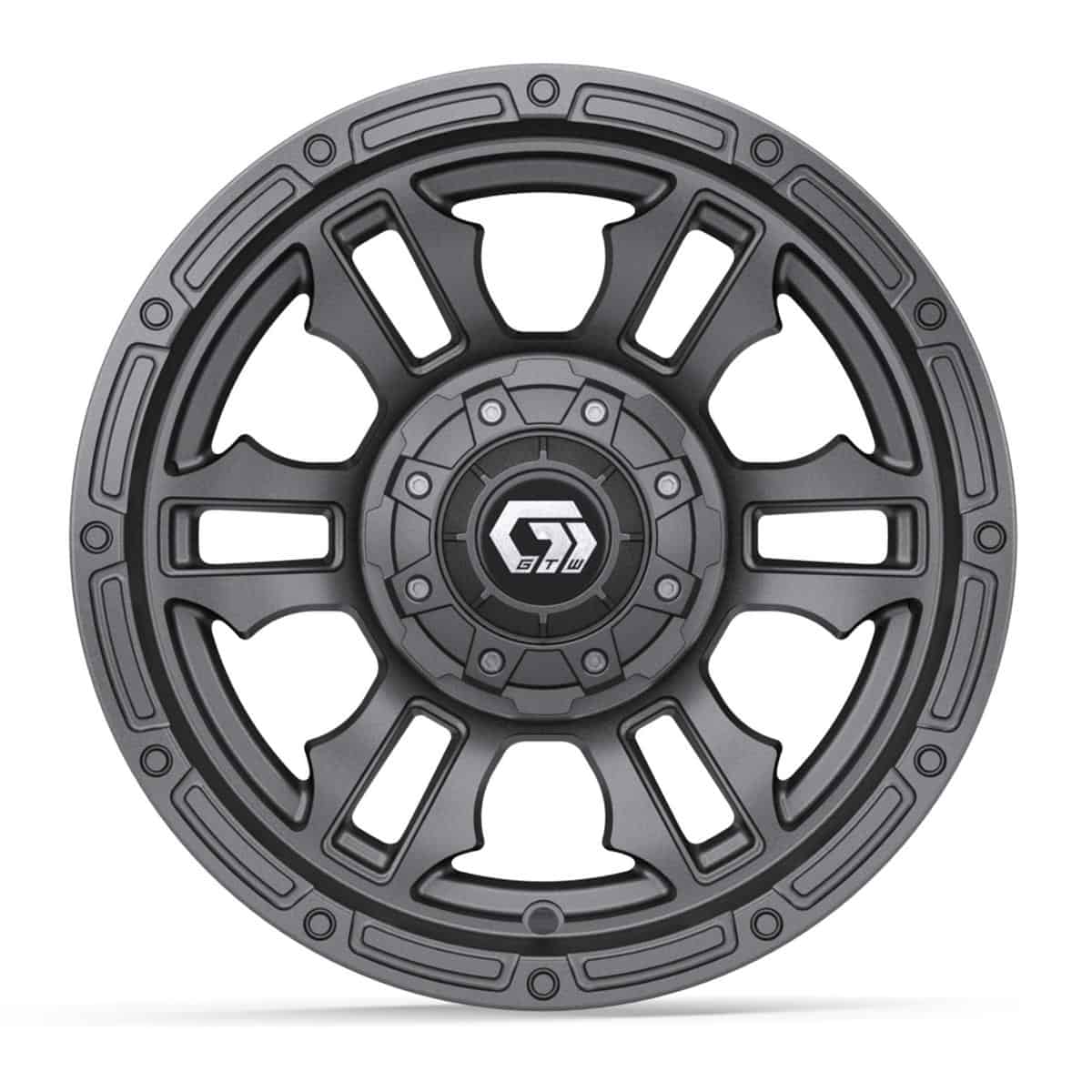 Alternative view of 12″ GTW® Shogun Gloss Gunmetal Wheel