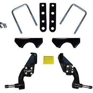 High-quality lift kit components for 2003.5-up Club Car DS golf carts with Jake’s 3-inch spindle lif.