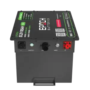 High-performance Epoch 48V 105Ah LiFePO4 golf cart battery for reliable power.