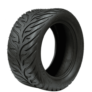 High-performance Steeleng street tire designed for durability and safety. Perfect for custom carts a.
