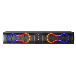 Portable Bluetooth speaker with colorful LED lights