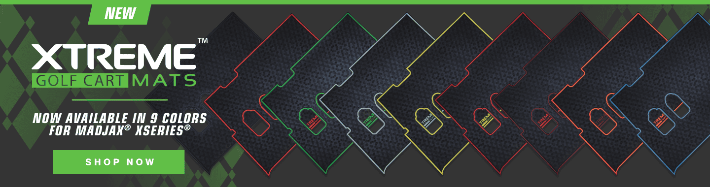 Xtreme golf cart mats in nine colors