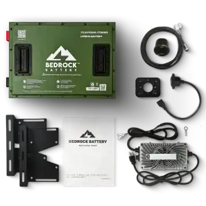 Bedrock LiFePO4 battery kit with accessories