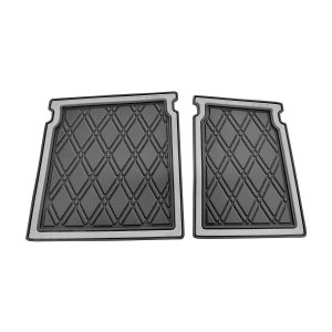 Rubber mats for golf carts and utility vehicles, durable and slip-resistant.