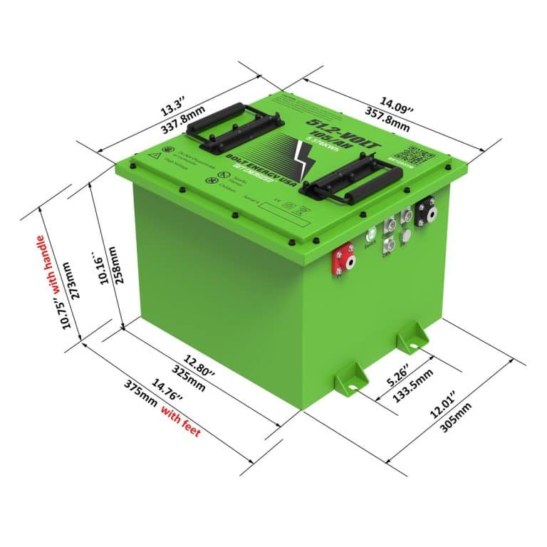 Electric cart battery for custom carts and mobility solutions.