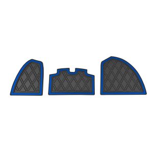 Custom golf cart floor mats with durable rubber material and non-slip surface for enhanced safety an.