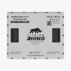 High-capacity lithium battery for custom golf carts and utility vehicles.
