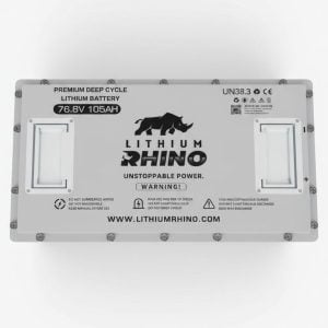 Lithium Rhino deep cycle lithium battery for custom carts and electric vehicles. High capacity, reli.